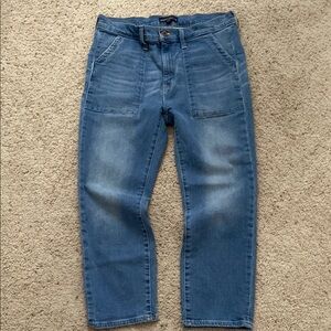 Last Chance🥳! J. Crew Mercantile High Waisted Cropped Sailor Jeans. Size 30.